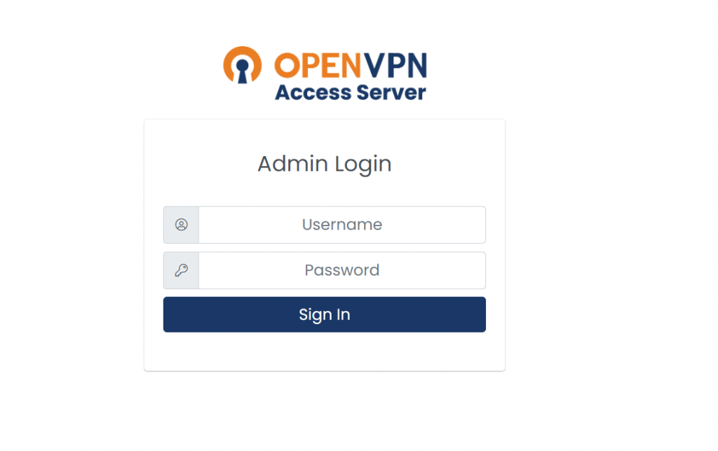 Login OpenVPN