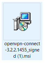 ไฟล์ติดตั้ง OpenVPN